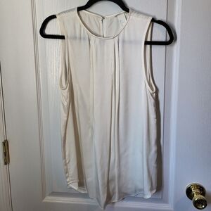 H&M Women's Cream Sleeveless Top
